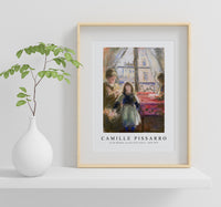 Camille Pissarro - At the Window, rue des Trois Frères 1878-1879