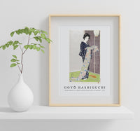 Goyo Hashiguchi - Young woman in a summer kimono Natsu yosoi no musume 1920