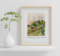 Vincent Van Gogh - Houses and Figure 1890