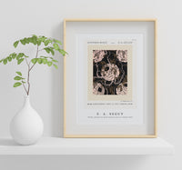 E.A.Seguy - Flower pattern Art Deco stencil print in oriental style