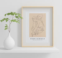 Egon Schiele - Woman and Girl Embracing 1918