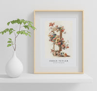 Johan Teyler - Vase with a floral garland