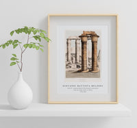 Giovanni Battista Belzoni - Plate 41  Colossal Head of Red Granite illustration from the kings tombs in Thebes 1778-1823