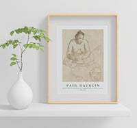 Paul gauguin - Seated Tahitian Woman (recto); Standing Tahitian Woman (verso) 1891-1893