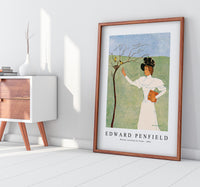 Edward Penfield - Woman reaching for birds 1894