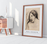 Paul Gauguin - Heads of Tahitian Women, Frontal and Profile Views 1891-1893