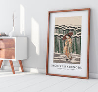 Suzuki Harunobu - Passing the Bamboo Grove 1868-1912