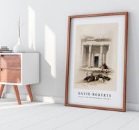 David roberts - Entrance to the caves of Beni Hasan-1796-1864