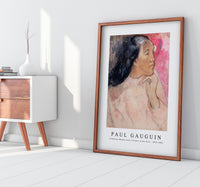 Paul Gauguin - A Tahitian Woman with a Flower in Her Hair 1891-1892