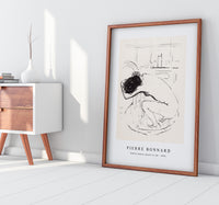 Pierre Bonnard - Naked woman squats in tub (1894)