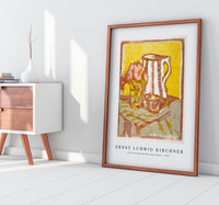 Ernst Ludwig Kirchner - Still life with pitcher and flowers 1907