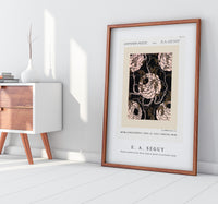 E.A.Seguy - Flower pattern Art Deco stencil print in oriental style