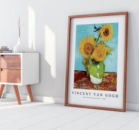 Vincent Van Gogh - Vase with Three Sunflowers 1888