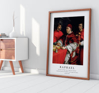 Raphael - Portrait of Pope Leo X and his cousins, cardinals Giulio de' Medici and Luigi de' Ross 1518-1519