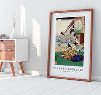 Utagawa Kuniyoshi - Kakinomoto no Hitomaro 1798-1861