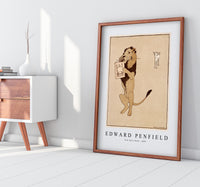 Edward Penfield - Lion and a book 1894