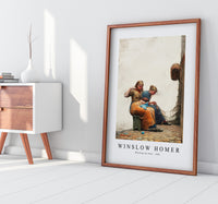 winslow homer - Mending the Nets-1882