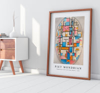 Piet Mondrian - Composition in Oval with Colour Planes 1 1914