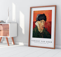 Vincent Van Gogh - Self-Portrait with Bandaged Ear and Pipe 1889