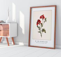 M. de Gijselaar - Red flower by M. de Gijselaar (1830)