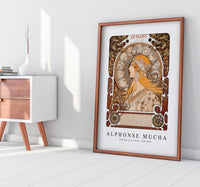 Alphonse Mucha - Zodiaque or La Plume 1896-1897