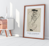 Egon Schiele - Naked lady. Squatting Woman 1914