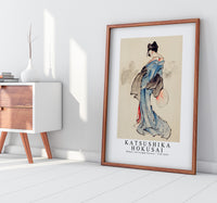 Kotsushika Hokusai - Woman, Full-Length Portrait 1760-1849