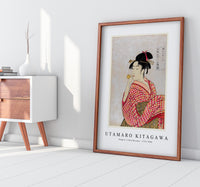 Utamaro Kitagawa - Poppen o Fuku Musume 1753-1806