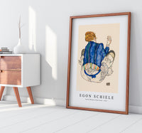 Egon Schiele - Seated Woman, Back View 1917