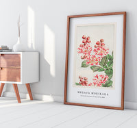 Megata Morikaga - Sarusubi blossoms during 1870–1880