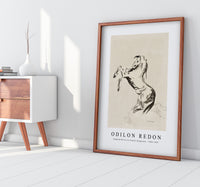 Odilon Redon - Jumping Horse on Clouds (Pegasus) 1903-1907