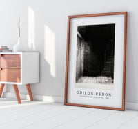 Odilon Redon - I Saw a Flash of Light. Large and Pale 1896