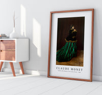 Claude Monet - Camille (The Woman in the Green Dress) 1866