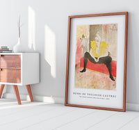 Henri De Toulouse–Lautrec - The Seated Clowness (Miss Cha-U-Kao) 1896