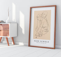 Egon Schiele - Woman and Girl Embracing 1918