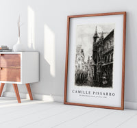 Camille Pissarro - Rue Saint-Romain, Rouen, 1st plate 1896