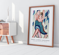 Ernst Ludwig Kirchner - Dancing Couple in the Snow, reverse 1928-1929