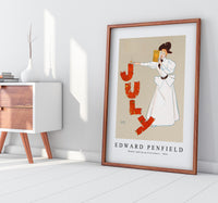 Edward Penfield - Woman lighting up firecrackers 1894