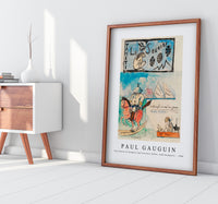 Paul Gauguin - Caricatures of Gauguin and Governor Gallet, with headpiece  1900