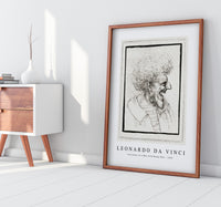 Leonardo Da Vinci - Caricature of a Man with Bushy Hair 1495