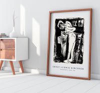 Ernst Ludwig Kirchner - Standing Nude in a Room 1921