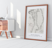 David Roberts - Map to the sketches in Egypt and Nubai-1796-1864