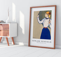 Edward Penfield - Woman holding umbrella 1897