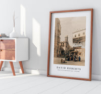 David roberts - Bazaar of the coppersmiths Cairo-1796-1864