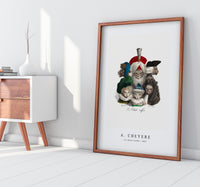 A. Cheyere - Les Chats Coiffés 1825