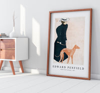 Edward Penfield - Woman with Greyhound 1897