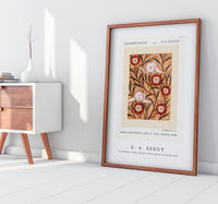 E.A.Seguy - Art Nouveau Flower pattern stencil print in oriental style