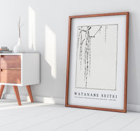 Watanabe Seitei - Tree branches. Illustration from Seitei Kacho Gafu 1890-1891