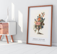 Johan Teyler - A vase with flowers by Johan Teyler (1648-1709)
