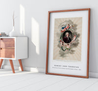 Robert John Thornton - The Portrait of Carl Linnaeus from The Temple of Flora (1807)